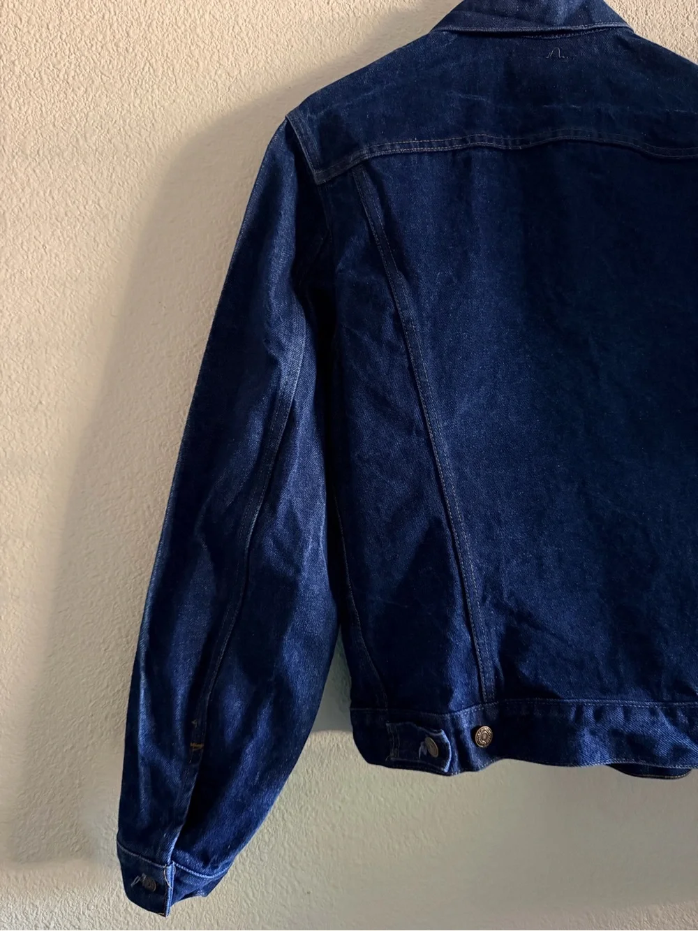 Vintage Levi’s Type III Denim Trucker Jacket 42L Small e Dark Indigo USA 70s/80s
